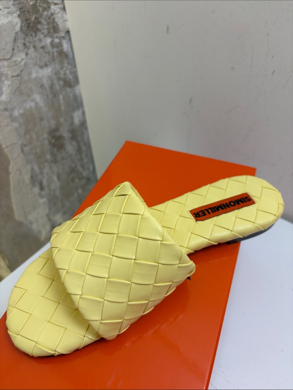 Simon Miller Woven Salerno Sandal - Butter - Picture 2 of 3